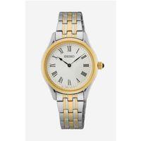 Seiko SWR070P1 Quartz Çelik Altın/Gri Beyaz Kadran Safir Cam 29 mm Kadın Kol Saati