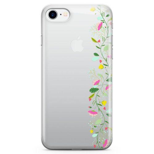 Apple iPhone 7 Kılıf Asma Çiçek Arka Kapak Koruma Desenli Full Koruyucu