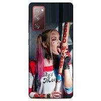 Samsung Galaxy S20 Fe Uyumlu Kılıf Harley Quinn (23) Ultra Koruma Kılıfı Kırmızı-menekşe