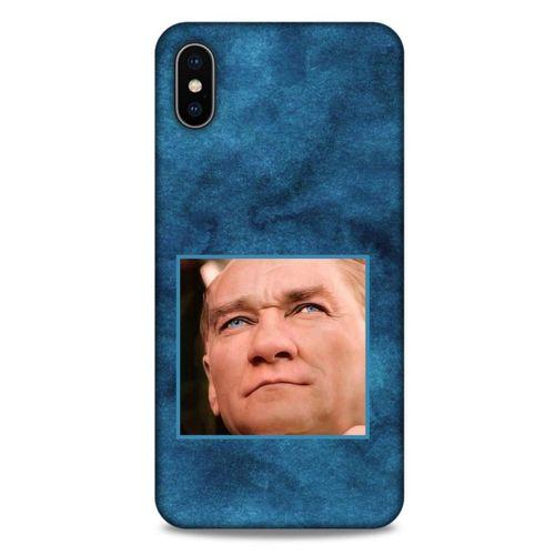 Apple iPhone XS Max Kılıf Atatürk (26) Tpu Silikon Kılıf Mavi Gök