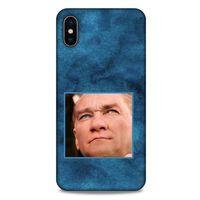 Apple iPhone XS Max Kılıf Atatürk (26) Tpu Silikon Kılıf Mavi Gök