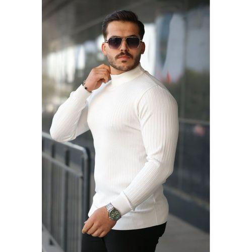 Erkek Yarım Balıkçı Yaka Fitilli Triko