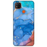 Xiaomi Redmi 9C Uyumlu Kılıf Mavi Delisi (10) Full Koruma Kılıfı Mermer