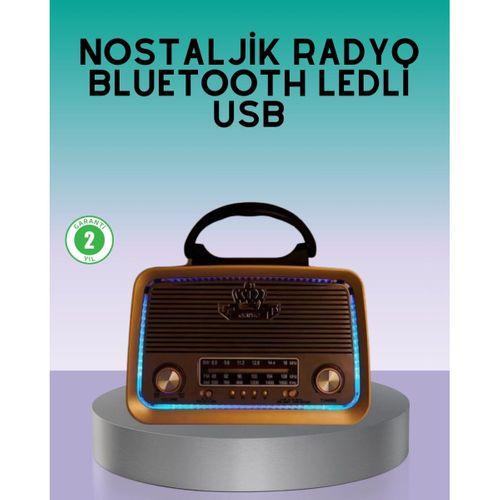 Bluetooth Özellikli Nostalji Radyo 3 Bant Fm Am Sw