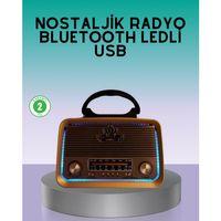 Bluetooth Özellikli Nostalji Radyo 3 Bant Fm Am Sw