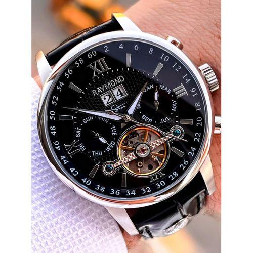 Raymond Nişan Ve Damatlara Özel Deri Kordon 2 Yıl Garantili Otomatik Erkek Kol Saati+Bileklik RMD.M1