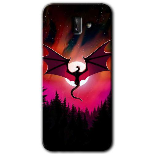 Samsung Galaxy J8 Kılıf HD Desen Baskılı Arka Kapak - Dragon Night