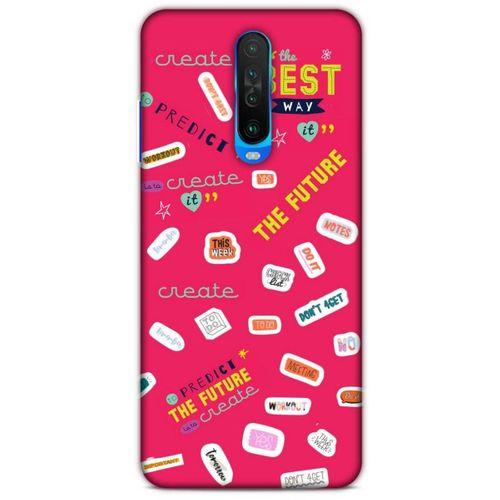 Xiaomi Redmi K30 Uyumlu Kılıf Pembe Delisi (44) Tough Armor Kılıf Writing