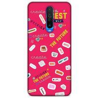Xiaomi Redmi K30 Uyumlu Kılıf Pembe Delisi (44) Tough Armor Kılıf Writing
