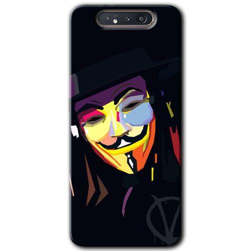 Potkal Hediye Fabrikası Samsung Galaxy A80 Kılıf HD Desen Baskılı Arka Kapak - Vendetta