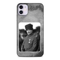 Apple Iphone 11 Kılıf Atatürk (38) Neo Hybrid Kılıf Antrasit Taş