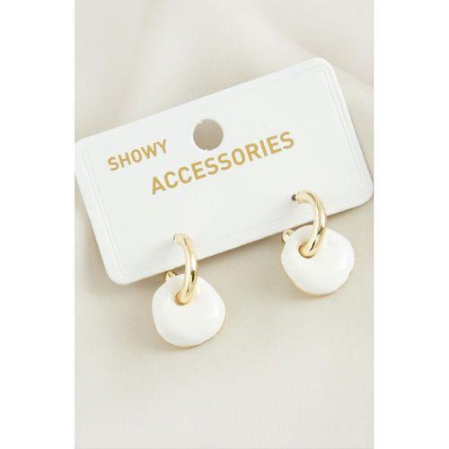 Yuvarlak Trend Mineli Küpe