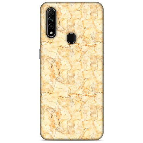 Mermer Desenli (49) Tema Ultra Silikon Kılıf Gold Oppo A31 Kılıf