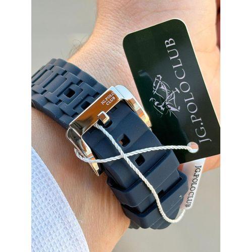 JG.Polo Club Silikon Kordon 2 Yıl Garantili 5 Atm Suya Dayanıklı Erkek Kol Saati+Bileklik 04371.3