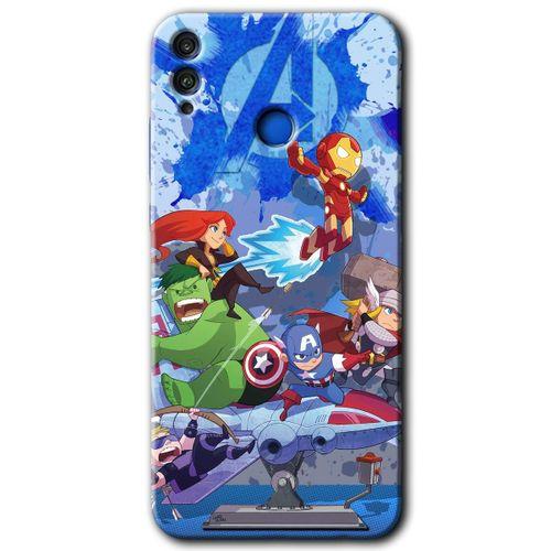 Honor 8c Kılıf HD Desen Baskılı Arka Kapak - Avengers Cartoon