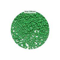 Opak Yeşil Renk 4 mm Yaklaşık 1100 adet / 100 gram Cam Boncuk Oya Yazma Bileklik ve Kolye