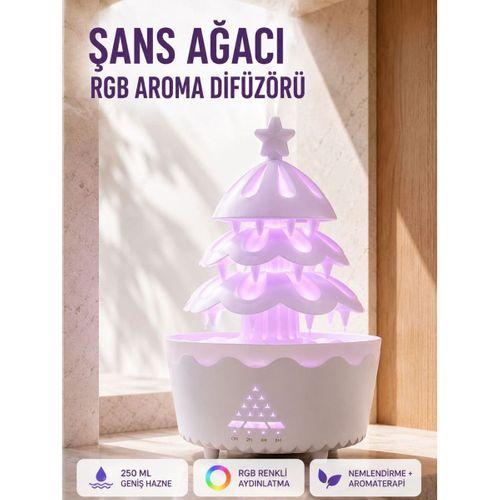 Şans Ağacı 250 Ml Ultrasonik Hava Nemlendirici Rgb Işıklı Aroma Difüzörü