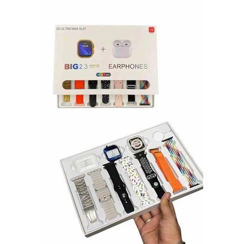 Akıllı Saat Ve Air Pro Kulaklık 7 Kordonlu Çok Fonksiyonlu İkili Set