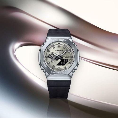 Casio GBM-2100A-8BDR Quartz Analog/Dijital Silikon Siyah 20 ATM 44 mm Erkek Kol Saati