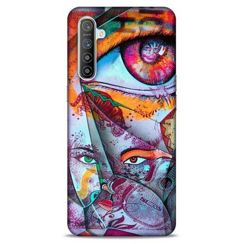 Lopard Oppo Realme XT Uyumlu Kılıf Sürreal Yüzler ♀ (14) Lansman Kılıf Desenli