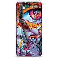 Lopard Oppo Realme XT Uyumlu Kılıf Sürreal Yüzler ♀ (14) Lansman Kılıf Desenli