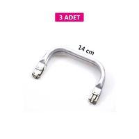 Gizli Metal Çanta Bursu – 3 Adet - 14 cm - Metal Çanta Aparatı Çanta Aksesuarı