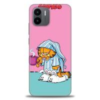 Xiaomi Redmi A1 Kılıf HD Baskılı Kılıf - Garfield + Tam Ekran Koruyucu