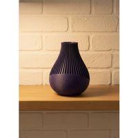 Mor Çizgili Dekoratif Vazo 11 Cm Modern Tasarım Aksesuar