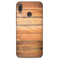 Lopard Huawei Y9 2019 Uyumlu Kılıf Wood'X (13) Silikon Kap Baskılı
