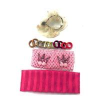 Renkli Desenli Taç Toka Bandana Set