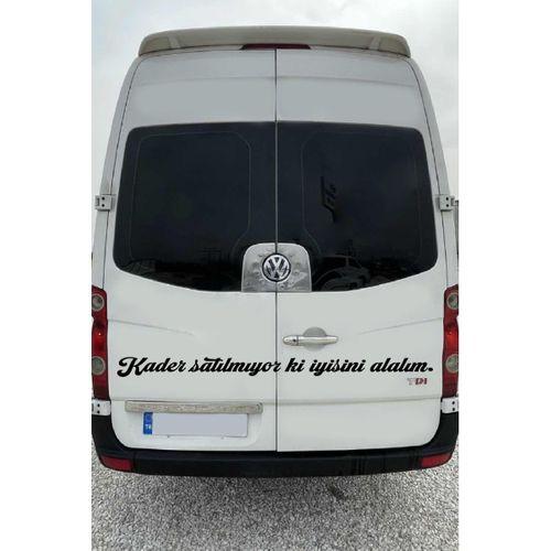 Oto Cam Yazı Sözleri Ticari-Servis-Dolmuş-Panelvan Uzun Sticker Model 9