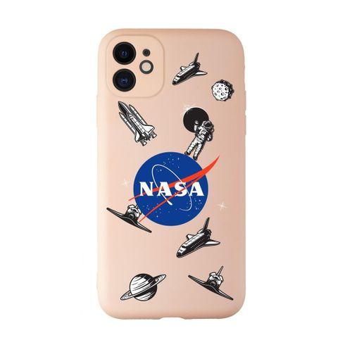 iPhone 11 Uyumlu Nasa Desenli Kamera Korumalı Lansman Kılıf Premium Silikonlu
