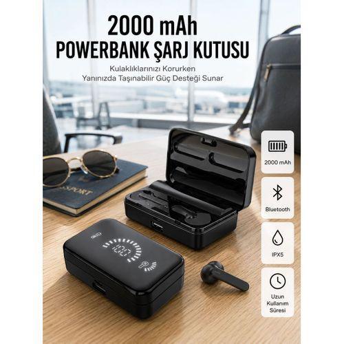 İos Android Uyumlu Bluetooth Kulaklık Kablosuz Kulaklık Yüksek Basslı