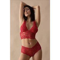Kırmızı Bralet Dantelli Sütyen Takım 2' Li - 6255