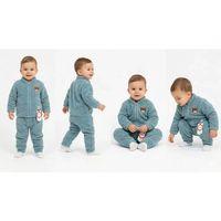 6/24 Ay Peluş Kumaş Fermuarlı Bebek Takımı