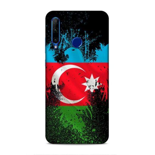 Huawei Y6P Uyumlu Kılıf Azarbaijan (34) Slim Armor Kılıf Bayrak
