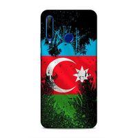 Huawei Y6P Uyumlu Kılıf Azarbaijan (34) Slim Armor Kılıf Bayrak