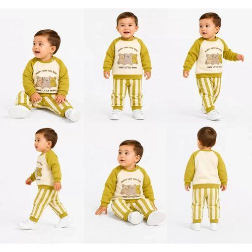 6/24 Ay Ayıcık Nakış Bebek Takımı