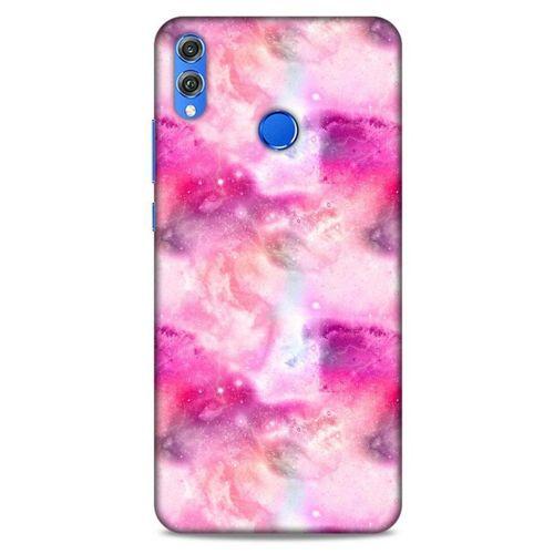 Mermer Desenli (5) Tema Koruma Kabı Fuşya Huawei Honor 8x Kılıf