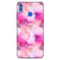 Mermer Desenli (5) Tema Koruma Kabı Fuşya Huawei Honor 8x Kılıf