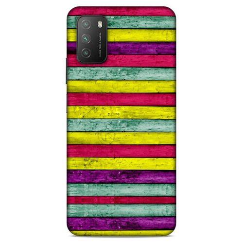 Lopard Xiaomi Poco M3 Uyumlu Kılıf Wood'X (30) Silicone Case Desenli