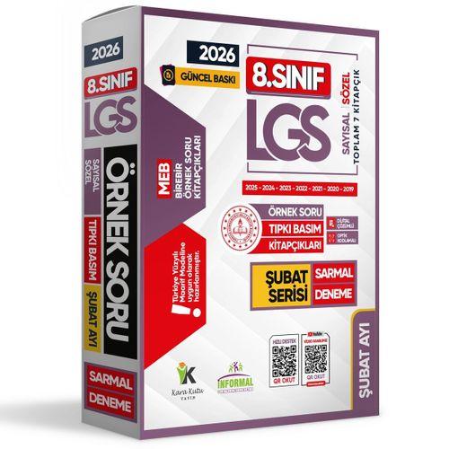 2026 8 Sınıf LGS Şubat Ayı MEB Örnek Soru Tıpkı Basım 7li Sarmal Deneme Paketi Dijital Çözümlü