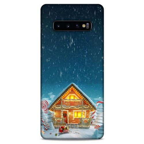 Samsung Galaxy S10 Plus Kılıf Snowix (8) Baskılı Kılıf Lacivert