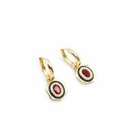 Taşlı Küpe - Pembe