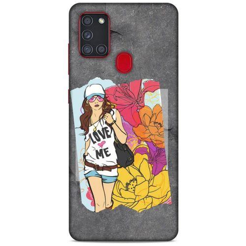 Sokak Modası 06 Samsung Galaxy A21s Kılıf Desenli Silikon