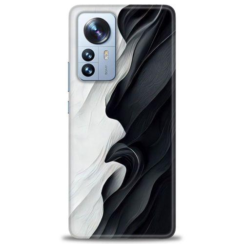 Xiaomi Mi 11 Ultra Kılıf HD Baskılı Kılıf - Black and White + Tam Ekran Koruyucu