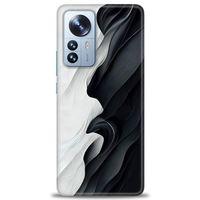 Xiaomi Mi 11 Ultra Kılıf HD Baskılı Kılıf - Black and White + Tam Ekran Koruyucu