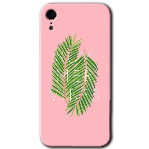 MRCİLETİSİM iPhone XR Kılıf HD Desen Baskılı Arka Kapak + Temperli Cam - Summer Vibes