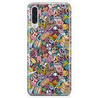 Samsung Galaxy A50s Kılıf Kız Bebek Giyim Doodle Arka Kapak Koruma Desenli Full Koruyucu