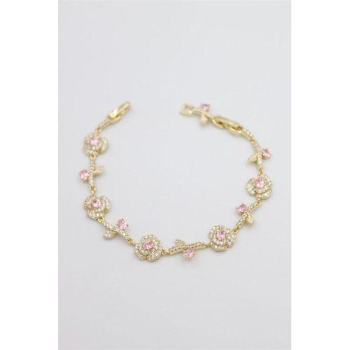 Taşlı Xuping Bileklik - Pembe